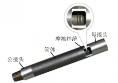 一种仿动物骨筋结构的钻杆防掉技术